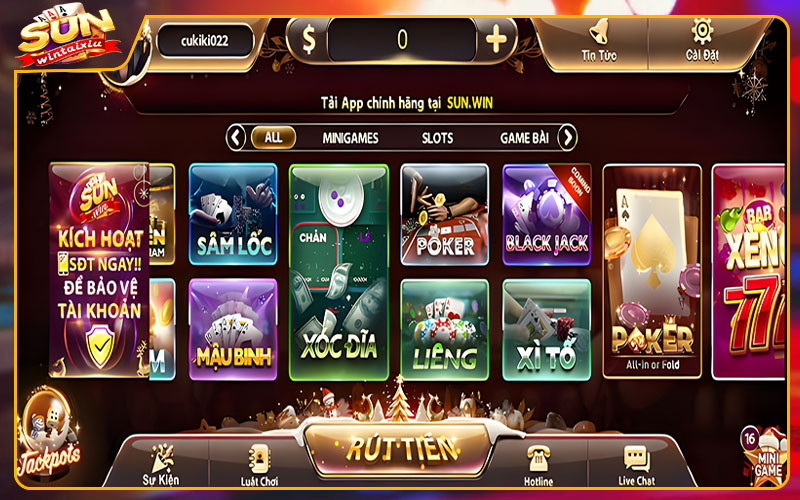 Ứng dụng di động SUNWIN có nhiều tính năng hấp dẫn